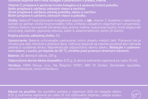 3x ORIN ANTI-AGE kolagén s polyfenolmi